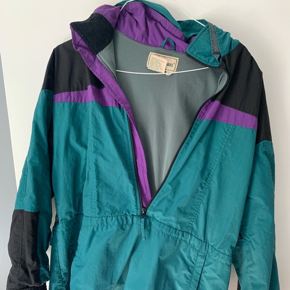 Rare Vintage LL Bean 1/2 zip windbreaker